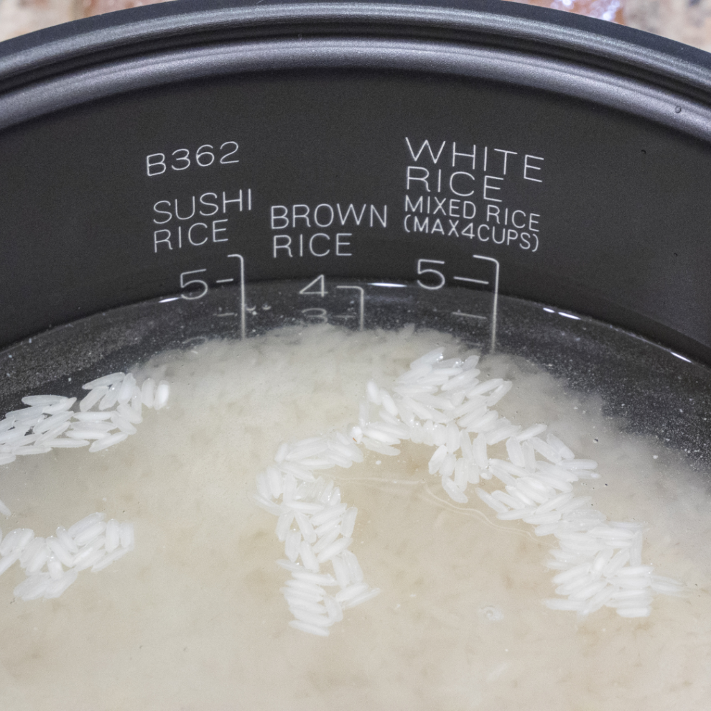 Water to rice ratio