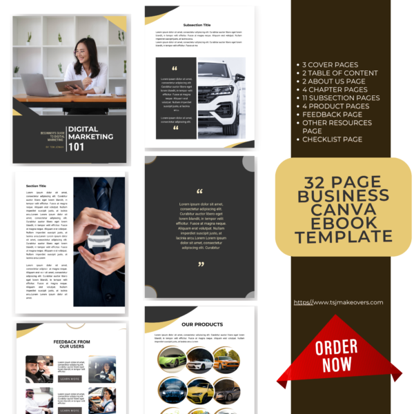 eBook-Workbook Canva Template | Metro