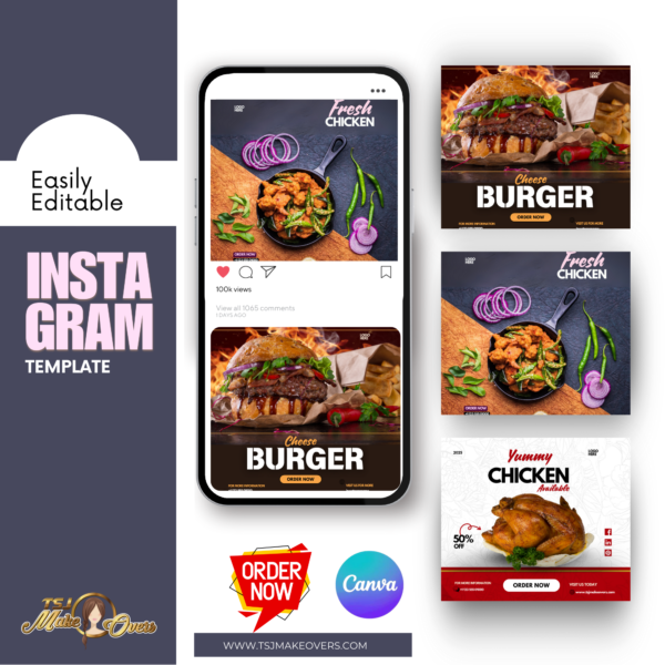 Instagram Graphics Canva Template | Feast