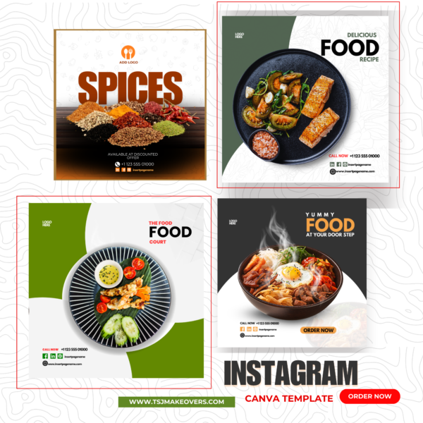 Instagram Graphics Canva Template | Spicey