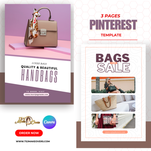 Pinterest Graphics Canva Template | Luxe